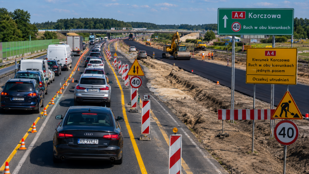 A4 Przemyśl–Korczowa: remont do granicy, objazdy i utrudnienia. Co musi wiedzieć kierowca?