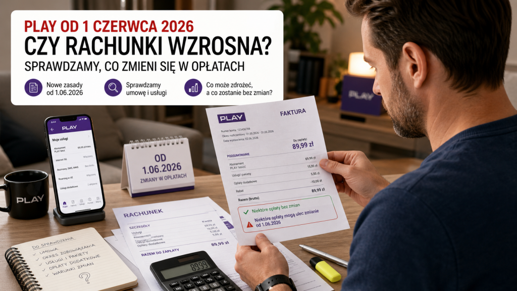 Play wprowadza zmiany od 1 czerwca 2026. Co muszą sprawdzić klienci dawnego UPC?