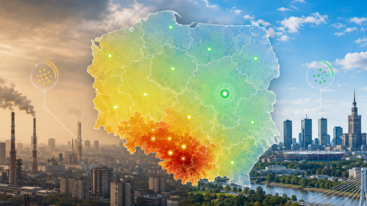 Jakość powietrza w Polsce 9 maja. Gdzie było najczyściej, a gdzie wskaźniki PM2.5 były gorsze?