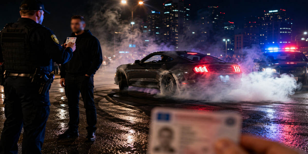 Mandat za drift 2026. Ile grozi za jazdę na jednym kole i kiedy można stracić prawo jazdy?