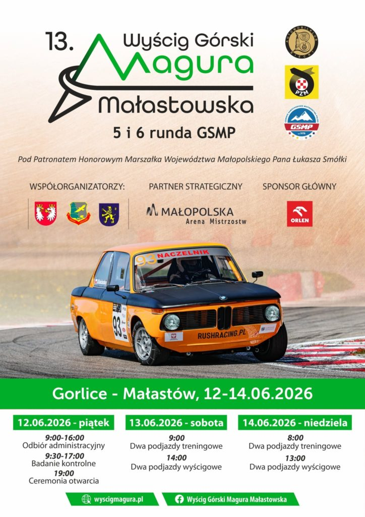 Magura Małastowska 2026: wyścig górski, zamknięte drogi i objazdy dla kierowców