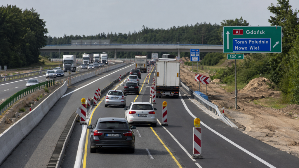 Utrudnienia drogowe 10 czerwca 2026. A1, A4, S3, S7, DK94 i DK25 na liście GDDKiA