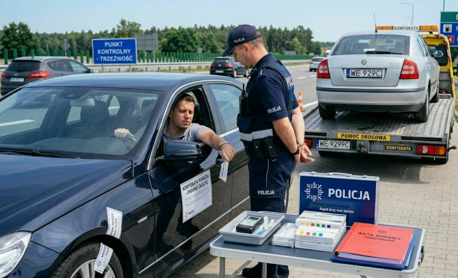 Kontrole policji od 15 czerwca 2026. ROADPOL Alcohol & Drugs i maraton 19 czerwca