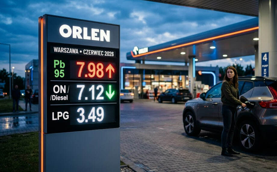 Ceny paliw 12 czerwca 2026. Benzyna 95 drożeje, diesel tanieje — tankować dziś czy jutro?