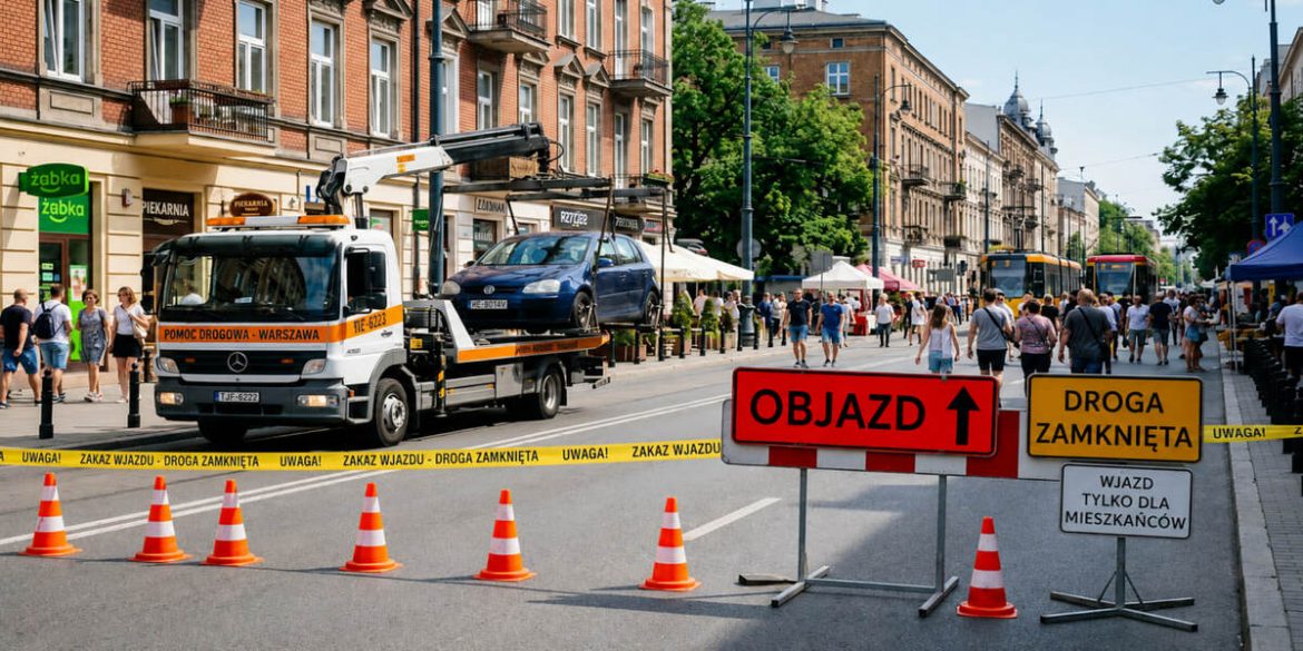 Ulica Stalowa zamknięta na weekend. Kierowcy muszą uważać na parkowanie i objazdy