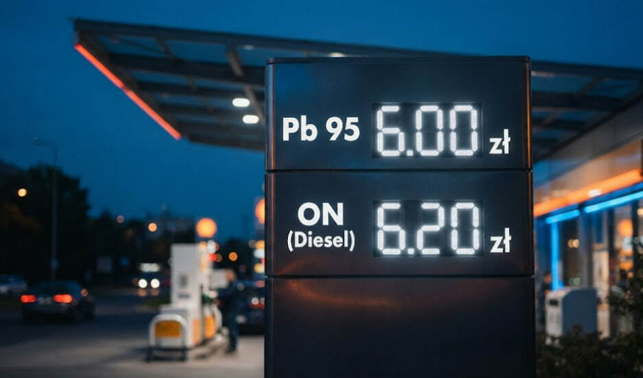 Ceny paliw 19 czerwca 2026. Diesel mocno tanieje, a benzyna wraca do 6 zł