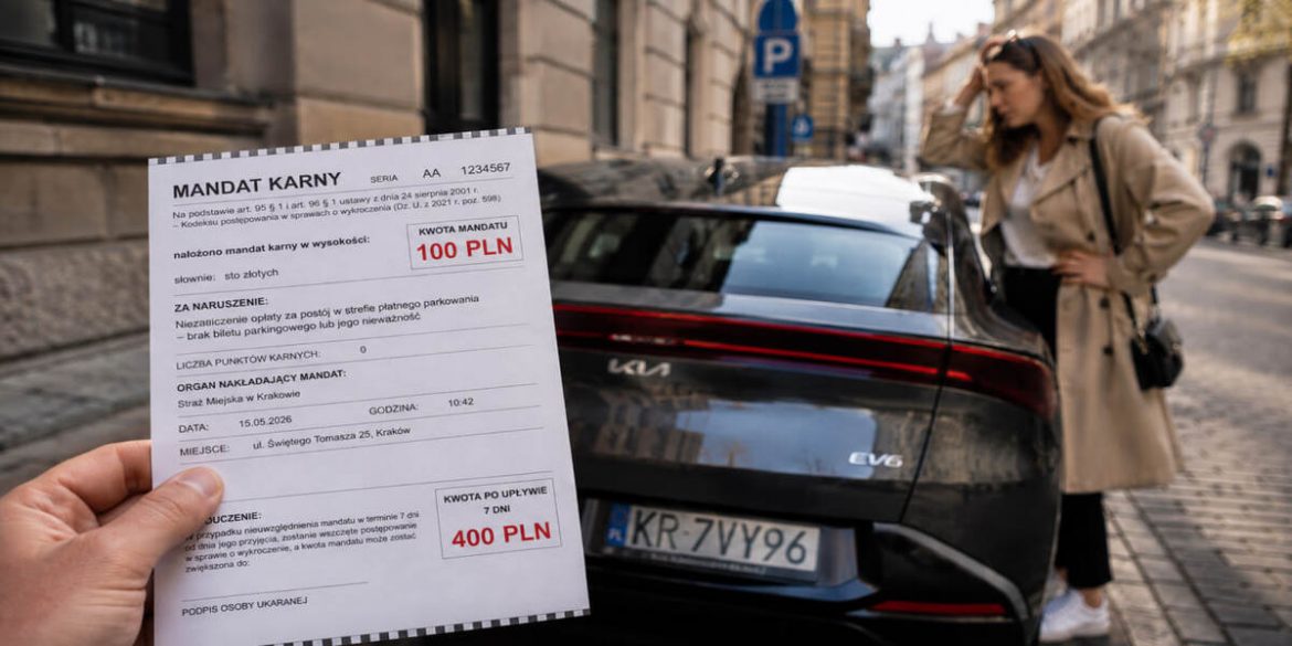 Mandat za parkowanie 2026. Kiedy zapłacisz 100 zł, a kiedy nawet 400 zł?