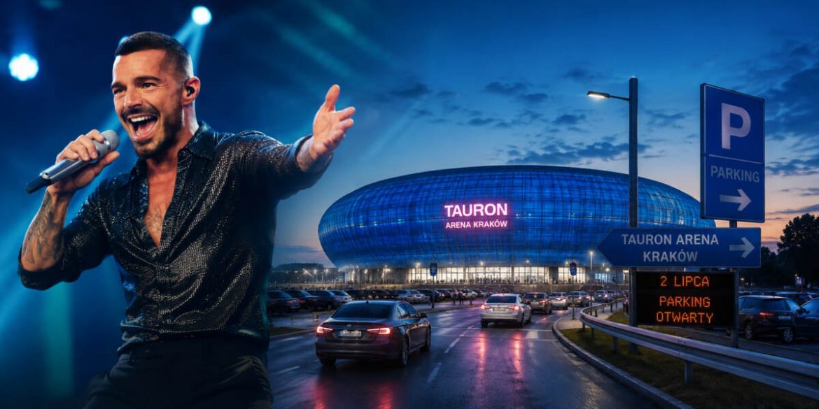 Ricky Martin w Krakowie 2 lipca. Parking przy TAURON Arenie, dojazd i godziny dla kierowców