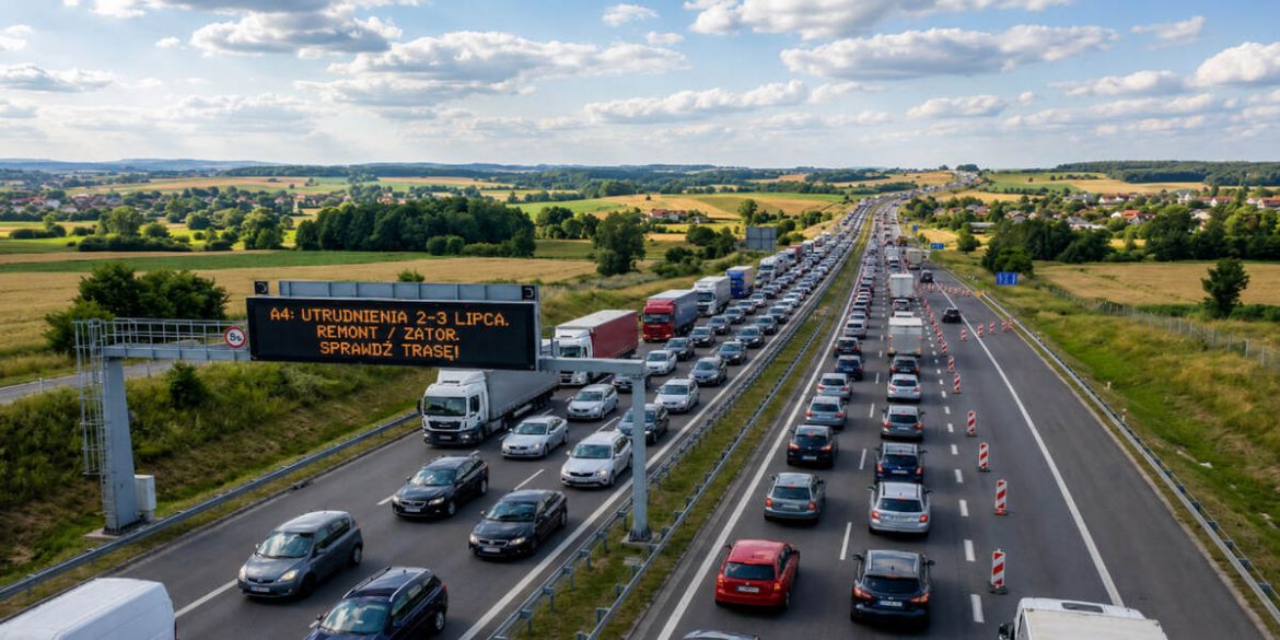 A4 2–3 lipca z utrudnieniami. Sprawdź odcinki przed wyjazdem na weekend