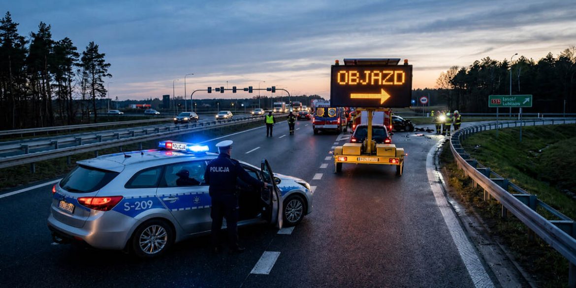 Wypadek na S19 koło Kraśnika. Droga w kierunku Lublina zablokowana, jest objazd