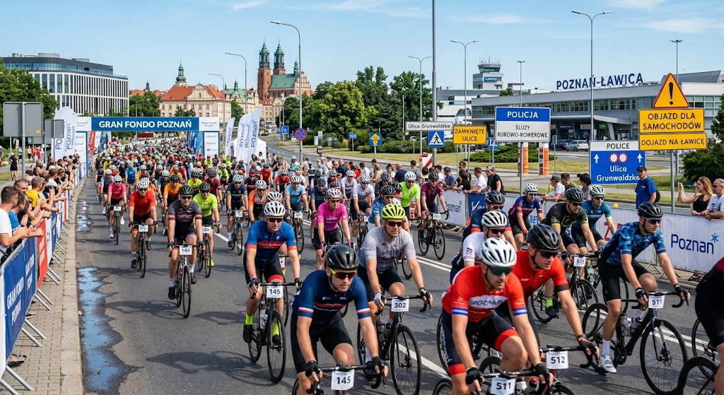 Gran Fondo Poznań 5 lipca. Zamknięte ulice i objazdy — co z Bułgarską i Bukowską?