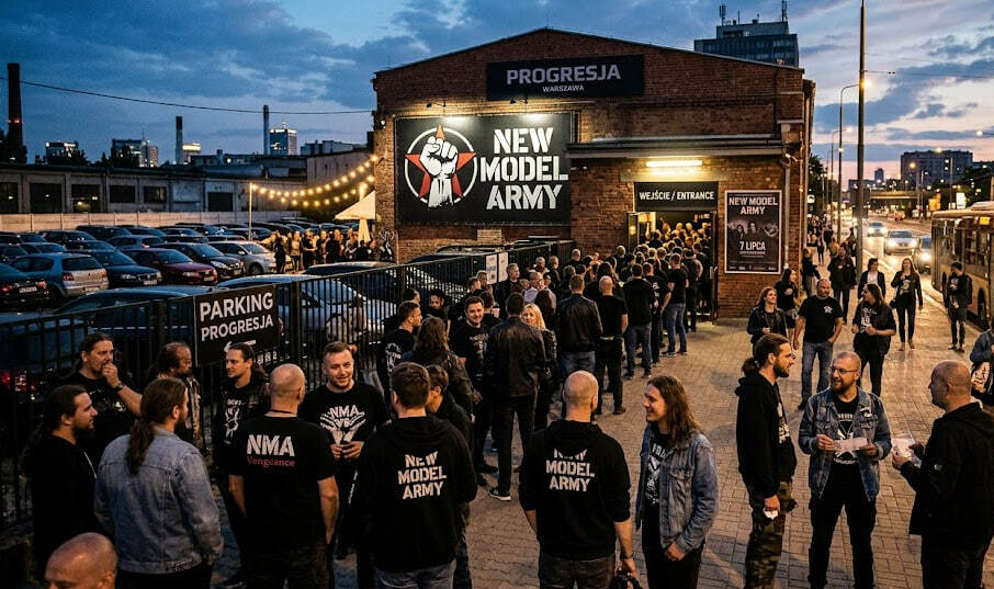 New Model Army w Warszawie 7 lipca: parking przy Progresji, dojazd i co sprawdzić przed koncertem
