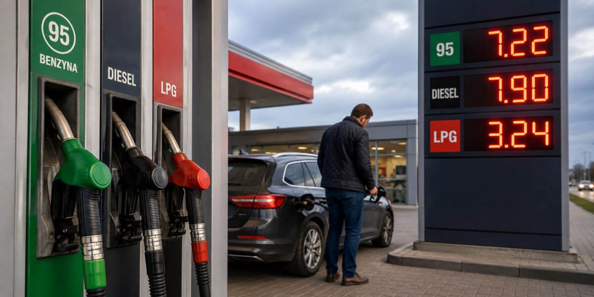 Ceny paliw 20–26 lipca 2026. Benzyna 95 do 7,22 zł, diesel może zbliżyć się do 8 zł