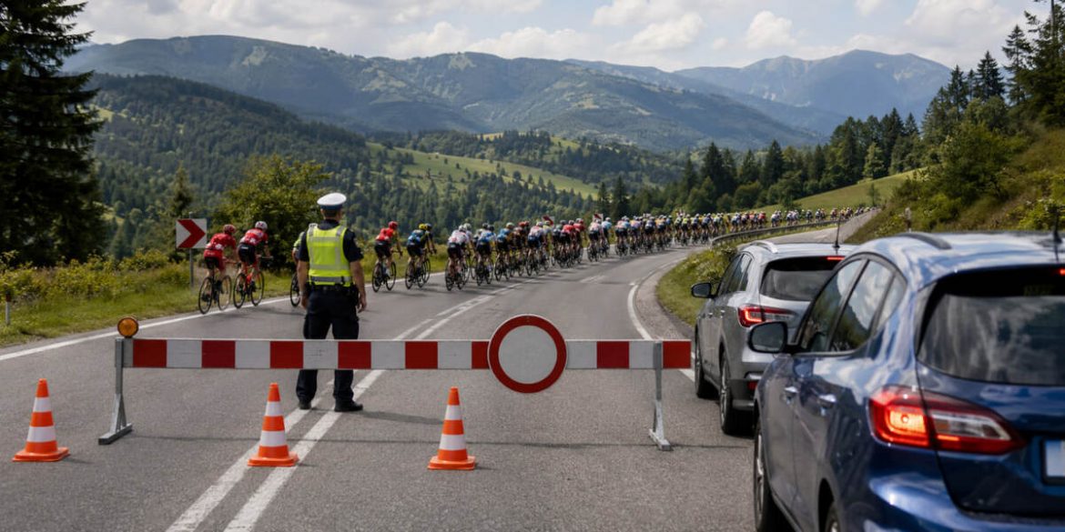Tour de Pologne 7 sierpnia: zamknięte drogi w Brzeszczach, Bielsku-Białej i na Kocierzu