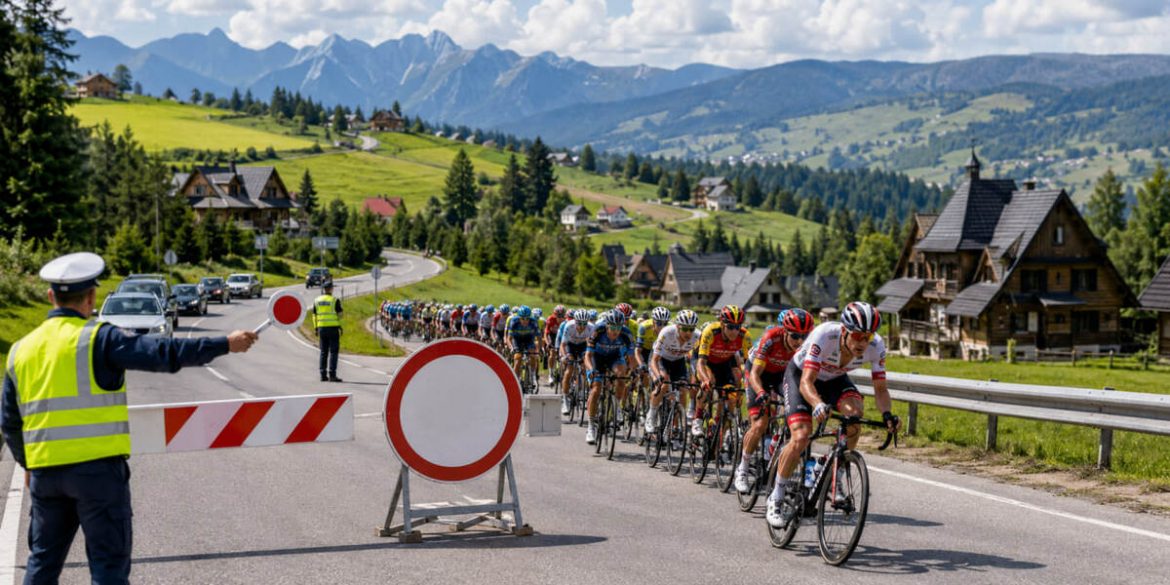 Tour de Pologne 8 sierpnia: zamknięte drogi w Bukowinie, Białym Dunajcu i Gliczarowie