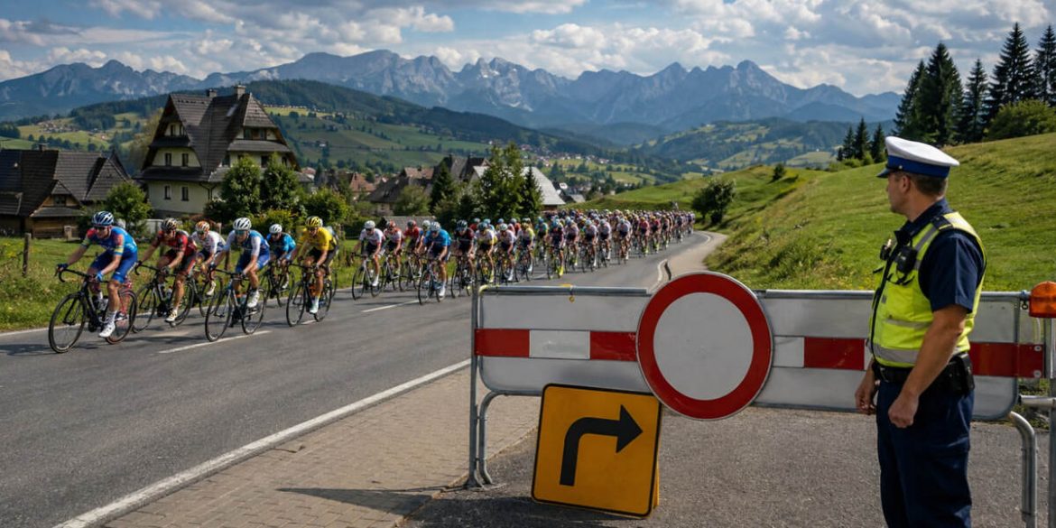 Tour de Pologne 8 sierpnia: zamknięte drogi w Bukowinie Tatrzańskiej. Godziny i objazd
