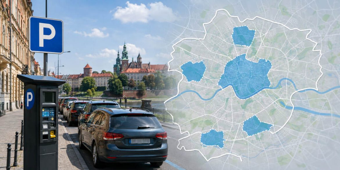 Kraków rozszerza płatne parkowanie od 10 sierpnia. Nowe strefy i mapa dla kierowców