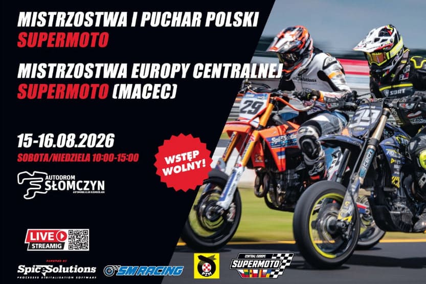 Supermoto Słomczyn 2026: gdzie oglądać za darmo? Transmisja live 16 sierpnia