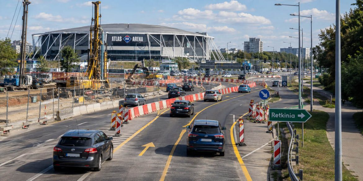 Bandurskiego w Łodzi zmienia się od 17 sierpnia. Jak przejechać obok Atlas Areny?