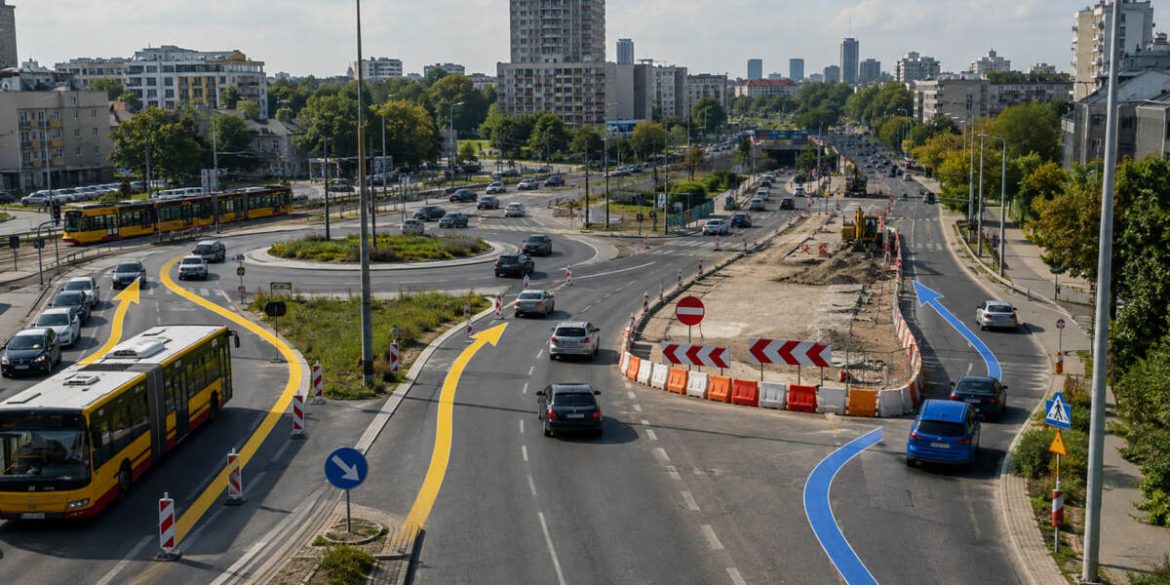 Zakole zamknięte od 17 sierpnia. Dwa objazdy przy Rondzie Wiatraczna