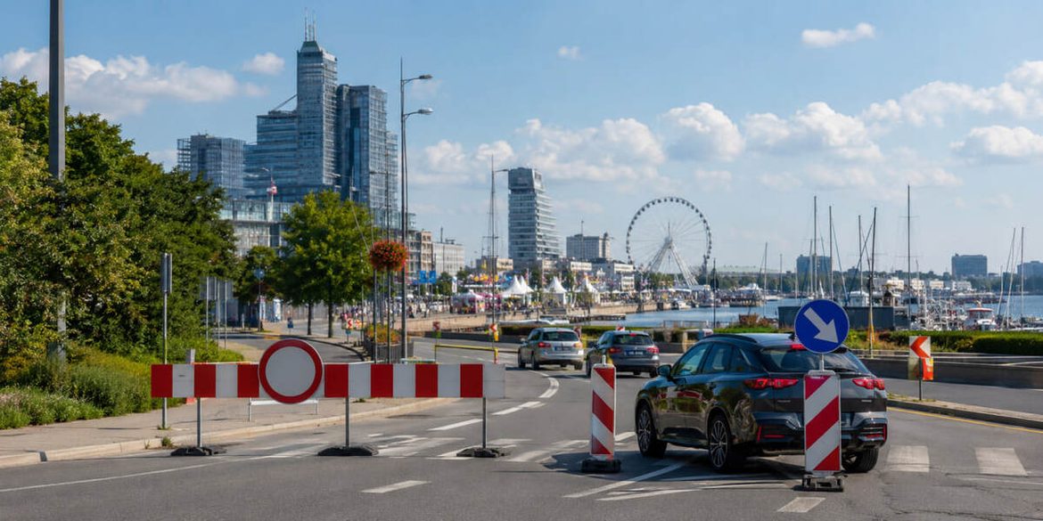 Gdynia 22 sierpnia: zamknięte Piłsudskiego i Jana Pawła II. Jak objechać centrum?