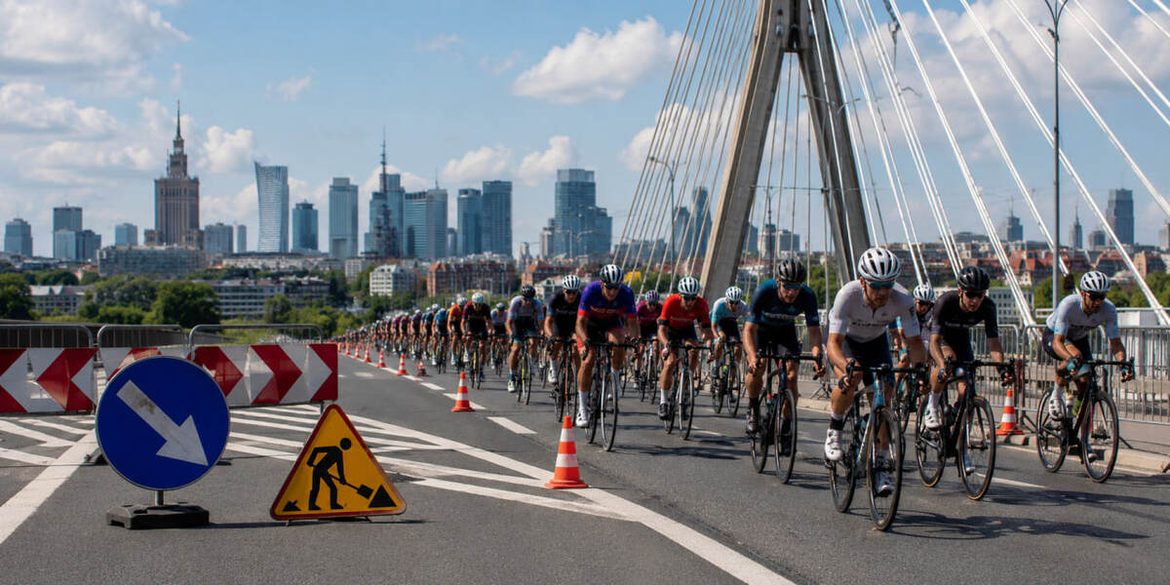 Gran Fondo Warszawa 2026: zamknięte ulice 23 sierpnia. Trasa, godziny i objazdy