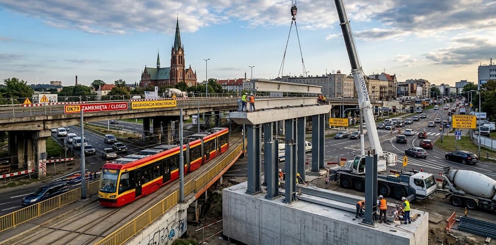 Estakada w Chorzowie: powrót aut mało prawdopodobny. Miasto planuje dwa nowe mosty